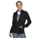 Med Couture Touch Women's Raglan Zip Front Warm Up Jacket Large Black