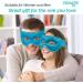 NEWGO Reusable Hot/Cold Eye Mask for Puffy Eyes - Cooling Therapy for Migraine, Dark Circles, Dry Eyes - Sinus Pain Relief - Light Blue - Buy Online on GoSupps.com