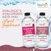 Hyalogic Liquid Hyaluronic Acid Supplement - Ingestible Skin Support with 100mg HA & MSM for Natural Hydration - 12 oz - Buy Online on GoSupps.com