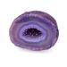 Serafino Genuine Brazilian Agate Geode Blue Green (Purple) Violet