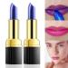 Lip Plumper Stick Makeup Lipstick Blue Color Changed Into Pink Lip Tint Stain Gloss Moisturizing And Long Lasting Waterproof Lip Balm Labiales Magicos for Women (2Pack) Blue changed into Pink 2Pack