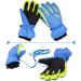 JEELAD Kids Snow Gloves - Blue XS (3-5 years) | Winter Ski & Snowboard Gloves for Boys & Girls - Buy Online on GoSupps.com