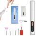 Electric Nail Drill Rechargeable Nail Drill Kit with 12 Drill Bits Nail Drill Machine 3 Speeds Multifunctional Nail Drill for Home Salon Travel White Nail Drills