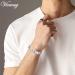 Vicmag Magnetic Bracelet for Men Titanium Steel with Ultra Strength Magnets - Single-Row Silver | Adjustable with Tool & Gift Box - Buy Online on GoSupps.com