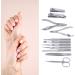 Glomora Manicure Set 11 Pieces Portable Stainless Steel Nail Clipper Set for Finger Nail Ear Care - Buy Online on GoSupps.com