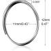 Fushing Stainless Split Rings (12mm) - 100Pcs for Chandeliers, Curtains, Jewelry Making & Crafts - Buy Online on GoSupps.com