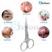 Stelone Cuticle & Eyebrow Scissors for Women - Stainless Steel, Curved Blade, Little Manicure & Brow Scissors for Facial Hair & Eyelash Trimming - Best Makeup Scissors - Buy Online on GoSupps.com