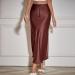 Elegant Women's Chiffon Maxi Skirt - Boho A-Line with Floral Design & High Elastic Waist | Winter Ladies Skirts - Buy Online on GoSupps.com