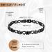 BioMag Heart-Shaped Magnetic Bracelet for Women in Black Titanium Steel - Strong Magnets for Healing and Style - Buy Online on GoSupps.com