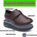 ALASON Extended Lightweight Walking Sneakers for Elderly Swollen Feet - Indoor Brown (Size 7 Wide) - Buy Online on GoSupps.com