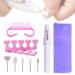 5-in-1 Electric Manicure Set Nail Drill File Grinder Grooming Kit with Nail Brush and Foam Toe Separators Callus Remover Nail Buffer Polisher Nail Art Pedicure Kit for Home Salon by RuiChy