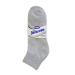 ATB 12 Pairs Diabetic Socks Crew Circulatory Socks Health Cotton Loose Fit Top Grey