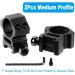 LONSEL 1'' Scope Rings: High & Medium Profile 1 Inch Mount Rings for Picatinny Rail - 2 Pack - Buy Online on GoSupps.com