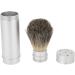 Beard Shaving Brush with Bristle Hair & Aluminum Handle - Perfect for Men's Beard Grooming | 3.66 x 1.29 Inch - Buy Online on GoSupps.com