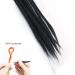 DSoar 20 inch Dreadlocks Extensions - Synthetic Braiding Hair for Men & Women - 12 Strands Full Hippie Style - Black Hair Extensions - Buy Online on GoSupps.com
