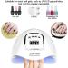 UV LED Nail Lamp 150W Professional Nail Dryer | 4 Timer Settings, Automatic Sensor | Gel Polish Curing Light for Salon-Quality Nails - Buy Online on GoSupps.com