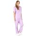 M&M SCRUBS Women's Scrub Sets Scrub Top and Pants. Run Large X-Large Lilac