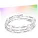 TENDYCOCO 2pcs Stretchy Bracelets Bangle Bracelets for Women Bracelet for Women Womens Bracelets Women Bracelets Jewelry Bracelets Stretch Bracelets for Women Crystals Bracelet Miss Diamond mediumx3pcs Silverx3pcs - Buy Online on GoSupps.com