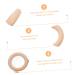 Buy Abaodam 6pcs Wooden Teething Rings - Natural Beech Wood Molar Circle Pendant for Newborns - Safe & Eco-Friendly Baby Teether - Buy Online on GoSupps.com