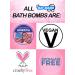Pink Girl Power Bath Bombs Set - Empowering Fizzy Bath Bombs for Girls and Women - Buy Online on GoSupps.com