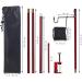 HIKEMAN Folding Lantern Stand Pole - Portable Light Holder for Camping & Outdoor Activities (Red) - Buy Online on GoSupps.com