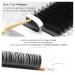 Costory Single Eyelashes - Flat Ellipse Extensions 0.20mm Thickness 13mm Length Lightweight Matte Black Professional Quality - Buy Online on GoSupps.com