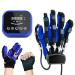 ZZBB Rehabilitation Training Gloves Stroke Hemiplegia Finger Wrist Training Equipment Finger Straightening Brace Guard Protector for Patients with Hand Dysfunction Left Large