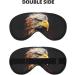 BREAUX Eagle Print Double Sided Eye Mask - Blackout Sleep Mask for Men & Women | All Night Comfort - Buy Online on GoSupps.com