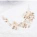 Hanfu Styling Accessory Hanfu Hair Ornaments Vintage Leaves and Floral Bridal Headband Pearl Hair Vine Flower Wedding Hair Accessories - Buy Online on GoSupps.com