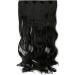 29" Hair Extensions Clip In Curly One Piece Hairpieces Wavy 5 Clips For Women Ladies - Natural Black(73cm-130g) - Buy Online on GoSupps.com