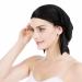 OROPY Emmet Mulberry Silk Night Sleep Cap Bonnet for Hair Loss Women Silk Hair Wrap 19 Momme Soft with Adjustable Elastic Ribbon One Size Black