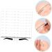 DOITOOL 50pcs Eyebrow Positioning Ruler Stickers Eyebrow Shaper Kit Eyebrow Ruler Disposable Set - Buy Online on GoSupps.com