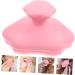 Angoily Silicone Cleansing Brush Handheld Face Scrubber Facial Cleaning Brush Facial Scrubber Exfoliator Manual Exfoliating Brush Blackheads Removing Scrubber Mat Frosted Pink Silica Gel - Buy Online on GoSupps.com