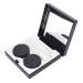 Contact Lens Container Cute Tweezers Contact Lens Box Square Shape Black Portable for Daily Use