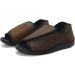 ZXAY Men's Diabetic Recovery Slippers - Extra Wide Walking Shoes Women's Sandals - Adjustable Comfort Brown (Size 42 Men 7.5/Women 9) - Buy Online on GoSupps.com