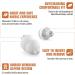 Alpine Party Plug Earplugs - High-Quality Hearing Protection for Music Festivals & Concerts - Reusable Hypoallergenic - Includes Keychain - Regular White - Buy Online on GoSupps.com