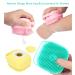 Silicone Body Scrubber for Exfoliating Shower Massage - Easy to Clean - Blue & Pink - Buy Online on GoSupps.com