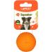 Laroo Durable Dog Toys - Squeaker Dog Ball & Football for Small & Large Dogs | Natural Rubber 5cm Orange - Buy Online on GoSupps.com
