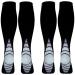 (2 Pairs)Compression Socks/Stockings for Men&Women Speed Up Recovery BEST Graduated Athletic Fit Black & Grey S/M(For Women 4-6.5 / For Men 4-8)2 same pair Black & Grey S-M