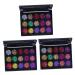 DOITOOL 3pcs 15 Eye Shadow Makeup Palette Eyeshadow Matt Eyeshadow Powder Eyeshadow Palette Sequins Diamond 1 count (Pack of 1) As Shownx3pcs