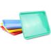 Plastic Trays for Kids Arts and Crafts 4 Colors (13.4 x 10 x 1.2 in 4 Pack)