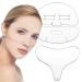 VolksRose Face & Chest Wrinkle Patches Reusable Silicone Patches for Brow Lift Wrinkle Smoothers Cleavage - Overnight Anti-wrinkle Face Tape Mask Smoothing Pads for Anti-wrinkles 3 Patches incl T-Shaped Decollete Pad