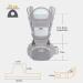 IULONEE Newborn Baby Carrier with Hip Seat | Ergonomic Design | Lumbar Support | Multi-Position Carry | 3 Months to 3 Years | 7-45lbs | Grey - Buy Online on GoSupps.com