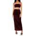 HANXIULIN Women's Dress Winter Ladies Long Sleeve Festive Casual Cocktail Dress Sweetheart Neckline Long Elegant Ball Gown Cocktail Dress Red M