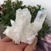 200-300g Natural White Angel Aura Crystal Cluster Electroplating Titanium Coating Quartz Cluster Stone Suitable for Furniture Decoration Ornaments ERBDRGAZ - Buy Online on GoSupps.com