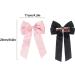2 Pack Bow Hair Clips Black Hair Bows for Women Girls Large Bow Clips Hair Barrette Hair Accessories(Black Pink) - Buy Online on GoSupps.com