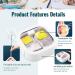 LELE LIFE Small Portable Jewelry Box with Silicone Strap | Press to Open | Cotton Swab Holder | Hair Tie & Accessory Organizer - White (2pcs) - Buy Online on GoSupps.com