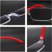 Kokobin Frameworkless Reading Glasses +2.5 Dioptria | Anti Blue Light Visual Aid for Men & Women (Red) - Buy Online on GoSupps.com