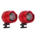 2 pieces headlights for Croc headlamp croc lichlichter shoe trailer accessories decoration funny shoe accessories funny gift (red)