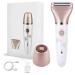 Electric Razors for Women , Painless 2-in-1 Shaver for Women Hair Remover for Face,Bikini Trimmer,Easy to Carry Cordless, Rechargeable Wet and Dry Women Razor,Head Can be Replaced(Rose Gold)